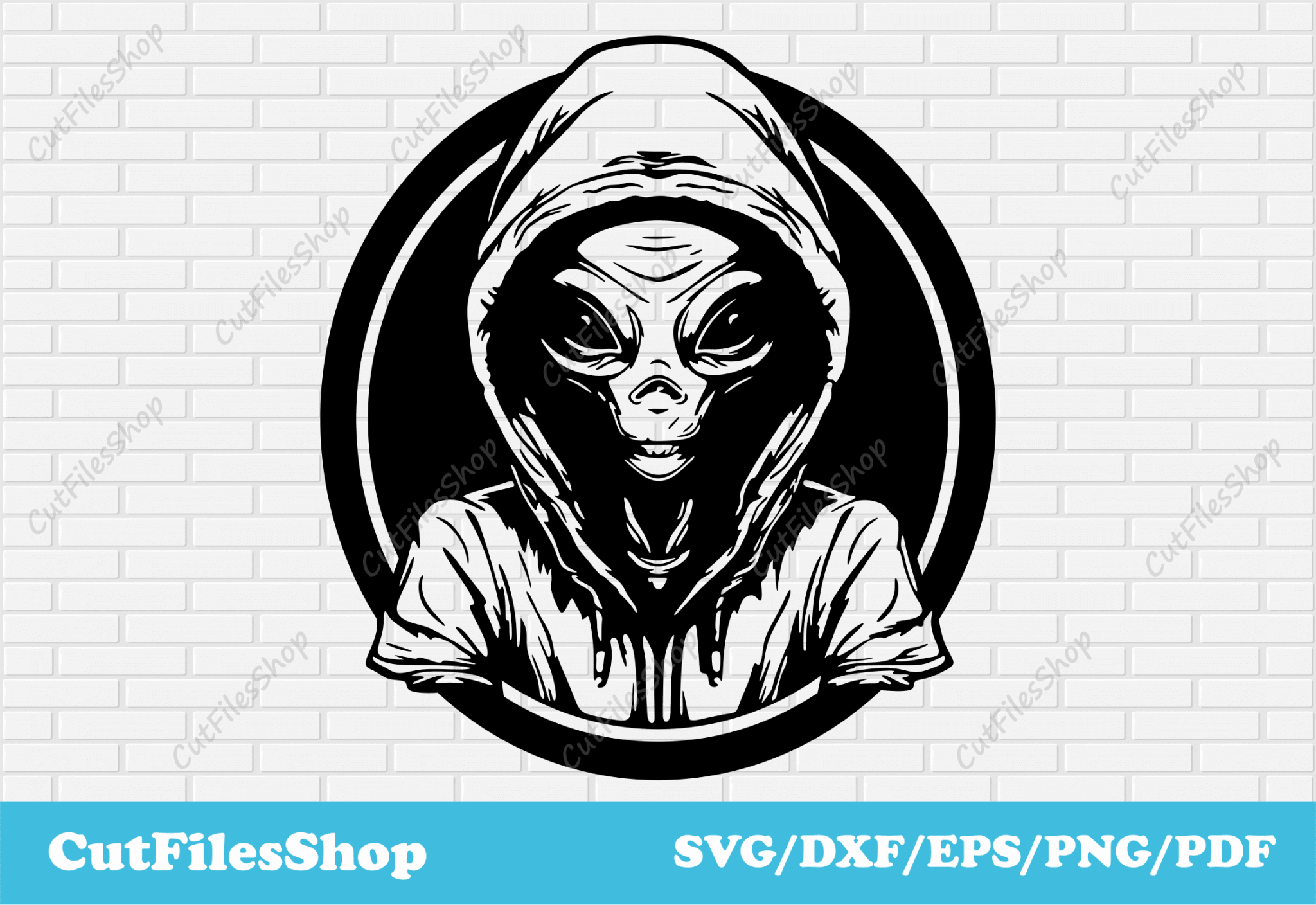 Alien svg, alien cut file for cricut, art for t-shirt design, stencil