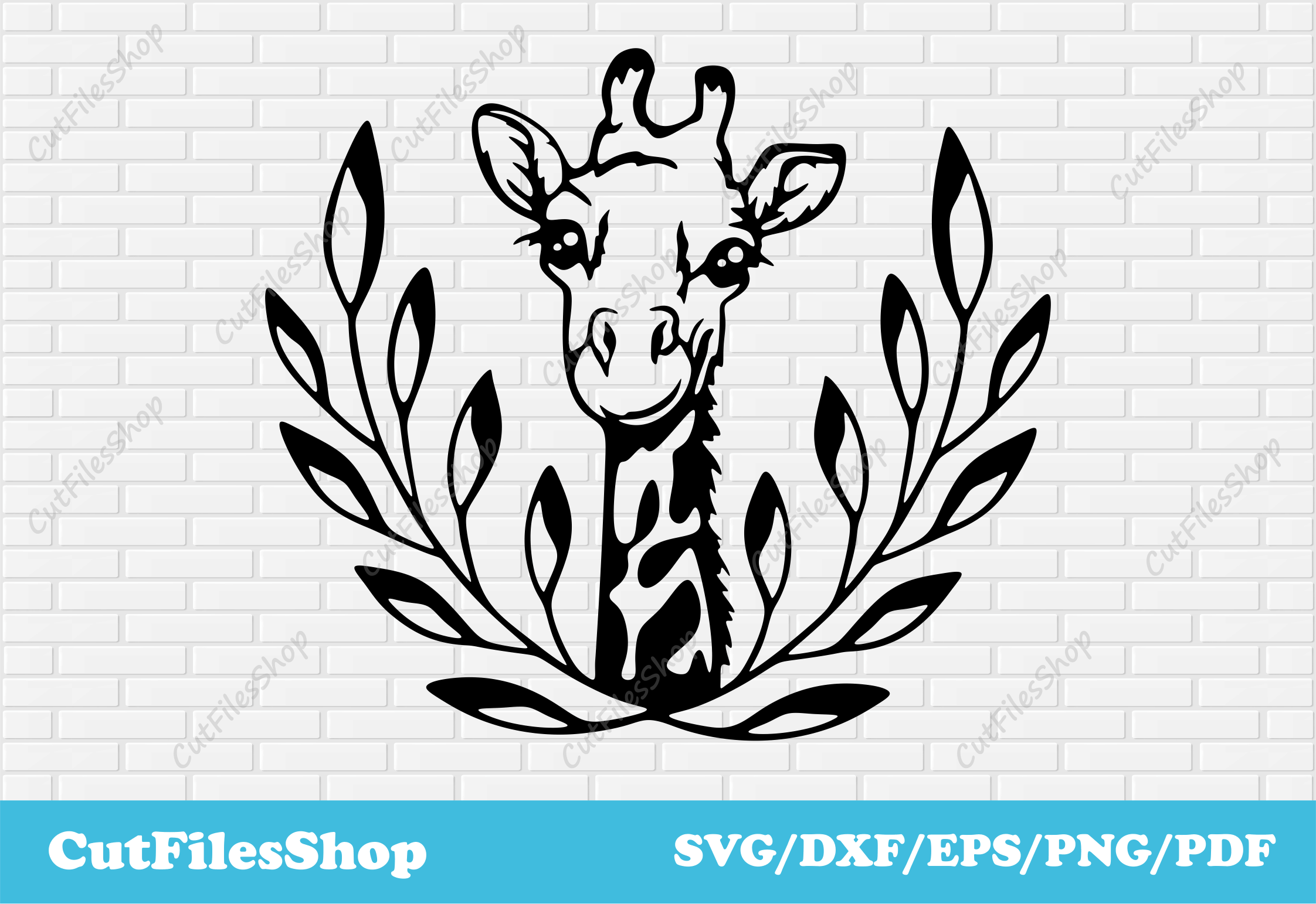 SVG Cut Files for Cricut and Silhouette - Giraffe Silhouettes SVG