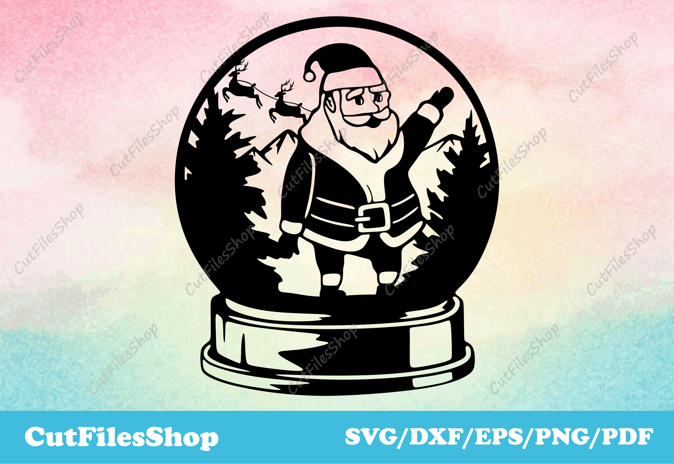 Snow Globe with Snowman Scene Winter Clipart Digital Download SVG PNG JPG  PDF Cut Files