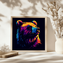 Load image into Gallery viewer, Layered Bear Shadow Box Template, DXF for Laser Cutting, DIY Home Decor
