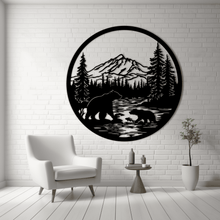 Load image into Gallery viewer, Bear Fishing SVG and DXF – Perfect for Cricut, Laser Engraving &amp; Wall Art
