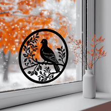 Load image into Gallery viewer, Bird Scene SVG &amp; DXF for Cricut, Pigeon on branch Vinyl Cutting Designs
