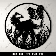 Load image into Gallery viewer, Border Collie SVG DXF Files for Cricut, Silhouette, and CNC Projects
