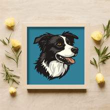 Load image into Gallery viewer, Layered Border Collie Light Box SVG, SVG for Cricut Silhouette, DXF for Laser Cut, Papercut Template, DIY Paper Art
