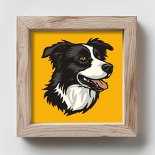 Load image into Gallery viewer, 3D Border Collie Shadow Box SVG, Multilayer SVG, Cardstock SVG, Paper 3D Art, Shadow Box Crafts, Instant Download
