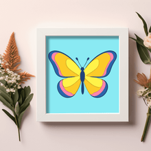 Load image into Gallery viewer, 3D Butterfly Light Box, DIY Home Decor,  SVG Cutting Files for Glowforge, Cricut, Silhouette, Shadow Box Template - Download Today!
