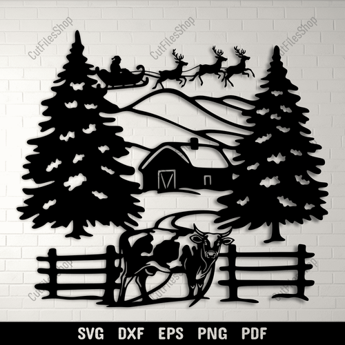 Download your favorite Christmas Farm SVG cut files today and create stunning holiday crafts.