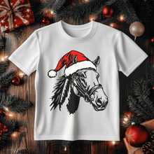 Load image into Gallery viewer, SVG PNG Christmas Horse, Farm Life Clipart, DXF for Laser Cutting, Cricut &amp; Silhouette Files, DIY T-Shirt Design, Christmas Gift DIY
