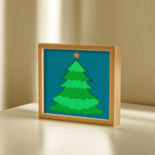 Load image into Gallery viewer, 3D Christmas Tree SVG for Cricut and Silhouette, CNC DXF Cutting Files, Shadow Box Art Template
