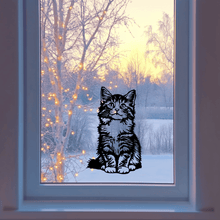 Load image into Gallery viewer, Adorable Cat SVG for Cricut Crafts, Sublimation &amp; Window Cat Vinyl design
