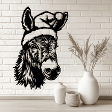 Load image into Gallery viewer, Festive Donkey SVG Files, Sublimation Design, CNC DXF, Cricut &amp; Silhouette Projects, Christmas Decor Crafts
