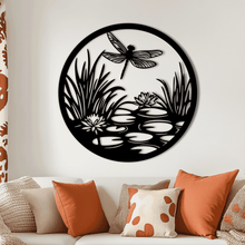 Load image into Gallery viewer, Dragonfly Scene SVG and DXF – Perfect for Cricut, Plasma, and Laser Crafts
