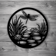 Load image into Gallery viewer, Dragonfly Scene SVG &amp; DXF for Cricut &amp; Silhouette – Laser Engrave &amp; Plasma Cut Design
