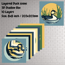 Load image into Gallery viewer, Eider Duck 3D SVG Bundle for Cricut | DXF for CNC, Silhouette
