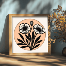 Load image into Gallery viewer, Layered Flowers Shadow Box SVG, DXF for CNC &amp; Cricut, DIY Paper Craft
