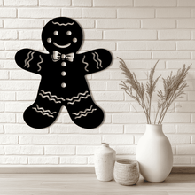 Load image into Gallery viewer, Gingerbread Man SVG Design, CNC DXF File, Silhouette and Cricut Cutting Template, Sublimation Art
