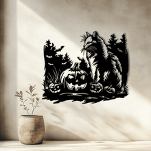 Load image into Gallery viewer, Black Cat Svg for Cricut &amp; Silhouette, DIY Halloween Decor, Cat T-shirt design
