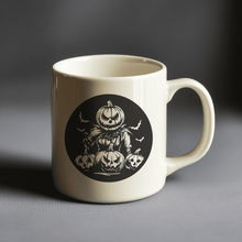 Load image into Gallery viewer, Jack O Lantern SVG, DXF for CNC, Halloween Scene Cutting Files for Cricut &amp; Glowforge, Sublimation Design, Halloween Mug
