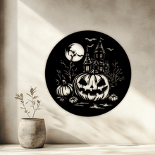 Load image into Gallery viewer, Halloween Scene SVG, Jack O Lantern Cut Files for Cricut &amp; Glowforge, CNC DXF, Sublimation Design, Halloween Decor, Trendy SVG, Cut files Shop
