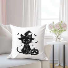 Load image into Gallery viewer, Halloween SVG Pack: Cat, Pumpkin for Cricut, Silhouette, CNC, Halloween Pillow Design
