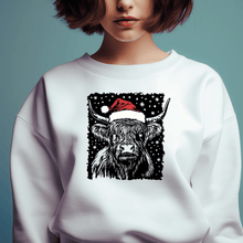 Load image into Gallery viewer, Highland Cow Christmas SVG, PNG &amp; DXF for Cutting Machines - Cricut, Silhouette, Glowforge &amp; CNC, T-Shirt Sublimation Design, Farm Lover Svg,  Trendy DXF files
