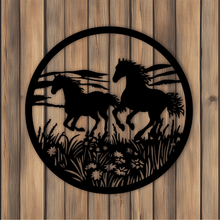 Load image into Gallery viewer, Galloping Horses SVG &amp; DXF Files for Cricut, CNC, and Vinyl Art Projects
