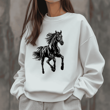 Load image into Gallery viewer, Jumping Horse SVG DXF Files for Laser Art, Cricut, and Sweatshirt design
