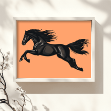 Load image into Gallery viewer, 3D Jumping Horse Layered SVG &amp; DXF – Multilayer Papercraft and CNC Art
