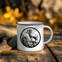 Load image into Gallery viewer, Mountain Goat DXF for CNC, Camping Mug design
