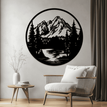 Load image into Gallery viewer, Wildlife CNC Designs, Mountain Ranges SVG &amp; DXF Cutting Files, DIY Wall decals
