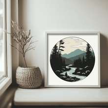 Load image into Gallery viewer, Nature Scene 3D Layered SVG – Shadow Box and Paper Cut Crafts
