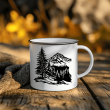 Load image into Gallery viewer, Mountains SVG &amp; Nature DXF for DIY Wall Art and Sublimation Designs, DIY Camping mug
