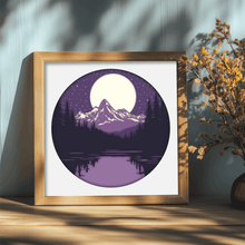 Load image into Gallery viewer, Layered Night Forest Shadow Box SVG for Cricut &amp; Laser Cutting - Cut files shop
