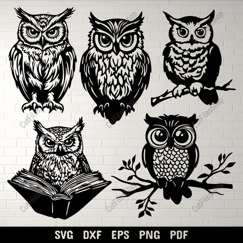 Download your favorite Owl SVG cut files today and create stunning crafts.