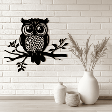 Load image into Gallery viewer, Owl SVG bundle with cute owls, wise owls, and owl families. Ideal for Cricut, Silhouette, and CNC users. Owl Wall metal decor
