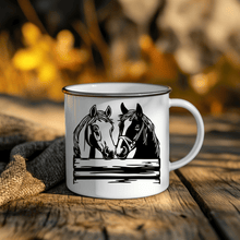 Load image into Gallery viewer, Horse DXF for Plasma &amp; Laser Cutting, SVG for Crafts, Camping mug svg design
