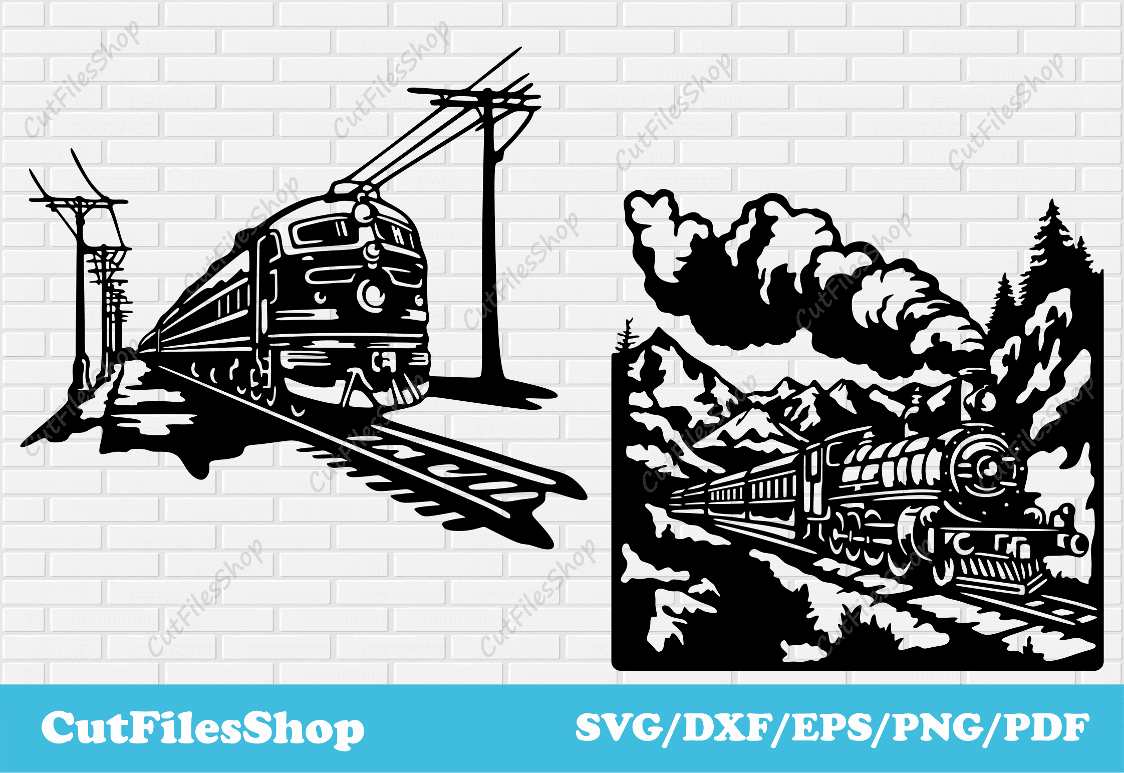 Retro trains svg, vintage svg designs, retro train dxf for laser, trai ...