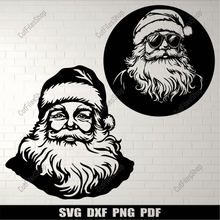 Load image into Gallery viewer, Santa Claus SVG, DXF, and PNG: Perfect for Cricut, Silhouette, and CNC, Christmas Wall Decal, Cut Files Shop
