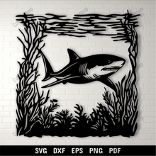 Load image into Gallery viewer, Shark SVG for Cricut &amp; CNC – Vinyl Cutting Files &amp; Sublimation Design
