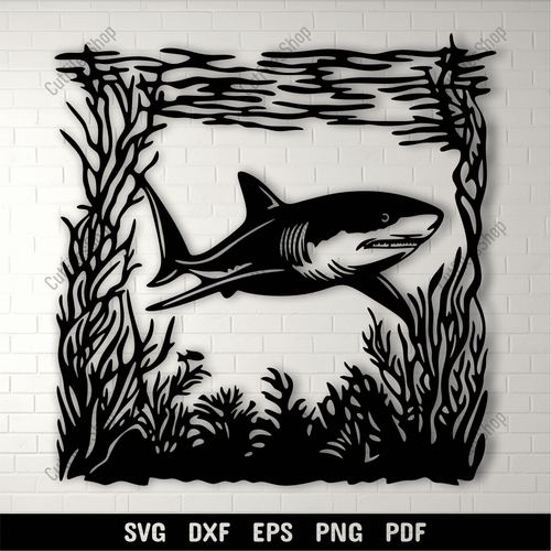 Shark SVG for Cricut & CNC – Vinyl Cutting Files & Sublimation Design