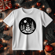 Load image into Gallery viewer, Snowman SVG &amp; DXF Cut Files, T-shirt design
