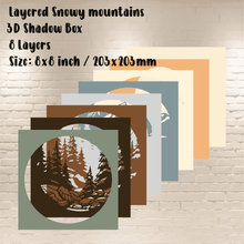 Load image into Gallery viewer, Download Cut Files Svg For 3D shadow Box Crafts DIY, Svg for Cricut, Silhouette cameo, Glowforge, Laser cut, Cnc files for Wood crafts
