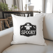 Load image into Gallery viewer, Retro Ghost Halloween SVG, DXF Cut Files, Spooky T-Shirt and Mug Design, Glowforge Ready
