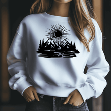 Load image into Gallery viewer, Scenic Sunset with Mountains SVG for Cricut Projects, DIY T-shirt design
