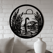 Load image into Gallery viewer, Swan Lake Scene Cutting Files – DXF for CNC, SVG for Vinyl Decals and Sublimation
