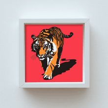 Load image into Gallery viewer, 3D Layered Tiger SVG – Multilayer Papercraft and DIY Shadow Box
