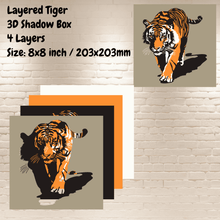 Load image into Gallery viewer, Multilayer Tiger Design SVG for Cricut, CNC, and Papercraft Projects
