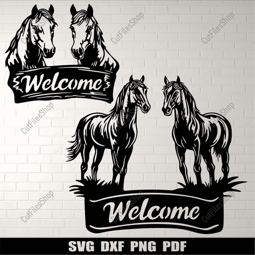 Free Horse DXF Files for CNC, Plasma, Laser Cutting