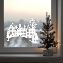 Load image into Gallery viewer, Winter Village SVG &amp; DXF for Cricut, CNC, and Window Decals
