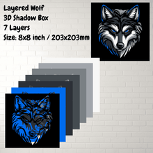 Load image into Gallery viewer, 3D Wolf Paper Craft SVG – Cricut, CNC &amp; Laser Cutting Design
